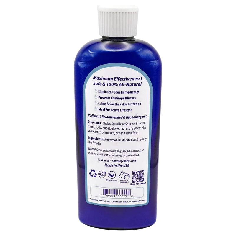 Squeaky Cheek Organic Talc-Free Unscented Dusting Powder (5oz) - Gentle, Nourishing, Fragrance-Free for Sensitive Skin