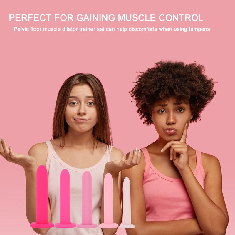 [Australia] - Silicone Pelvic Floor Muscle Exerciser Trainer Set - 5 Kit System (Small Set) 