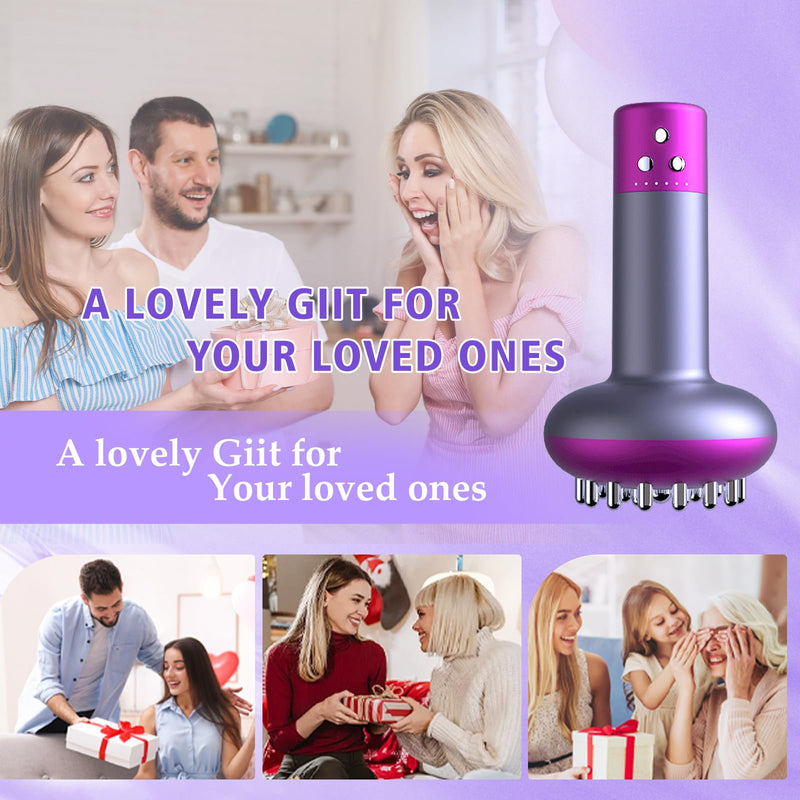 [Australia] - Lymphatic Drainage Massager，Help Reduce Stretch Mark, Cellulite, for Belly、 Neck、 Leg 、Hip Arm ，Improves Absorption of Skincare Body Oil Serum, Stretch Mark Creams and Stretch Mark Lotions (Purple) Purple 