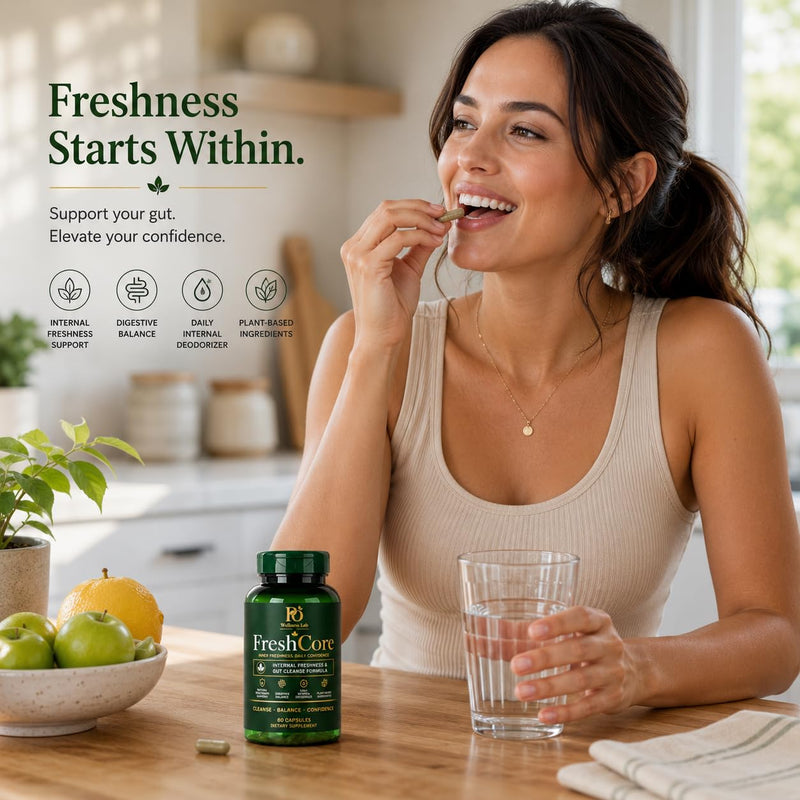 Body Deodorizing Supplement 60 Capsules, Internal Deodorant Chlorophyll Capsules, Natural Odor Control Chlorophyll Pills for Gut Health, Skin Health, Detox & Digestion Support