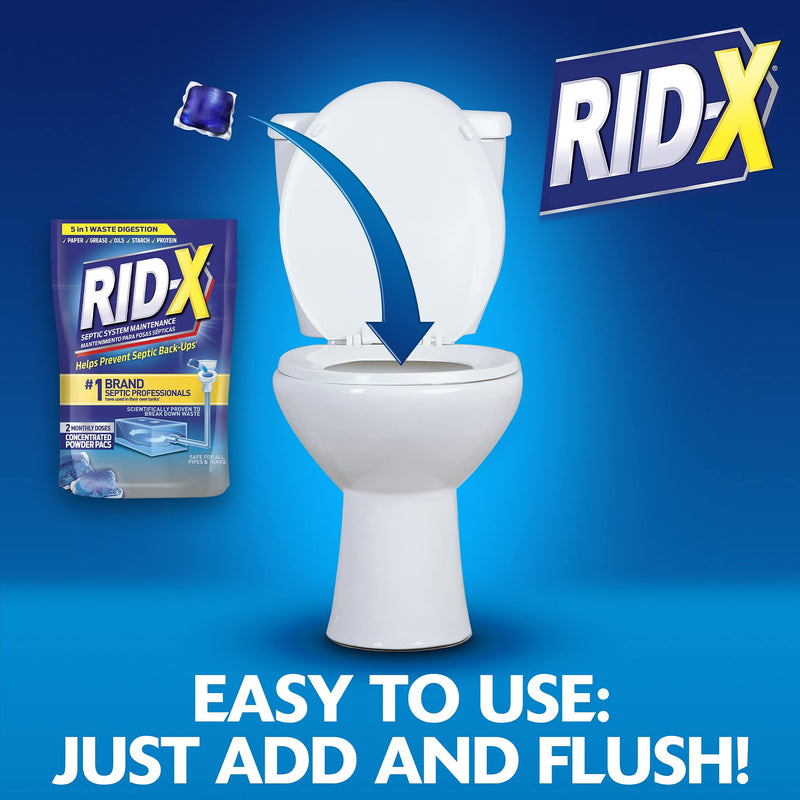 [Australia] - Rid-X Septic Tank System Treatment, Septic Tank Treatment, 3.2 Ounce 3.2 Ounce (Pack of 1) 