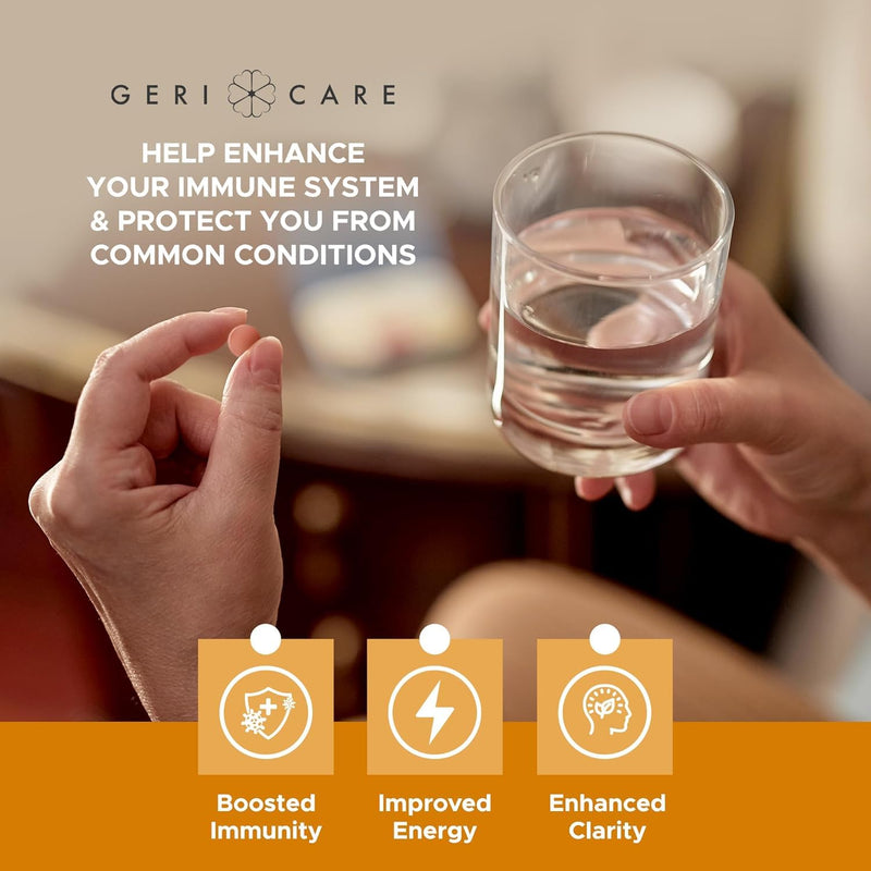 GeriCare One-Daily Multivitamins with Minerals for Men & Women (1000 Tablets) High-Potency Multi-Vitamin & Multimineral Dietary Supplement for Immunity, Energy| Complete Daily Nutritional Support 1000 Count (Pack of 1)