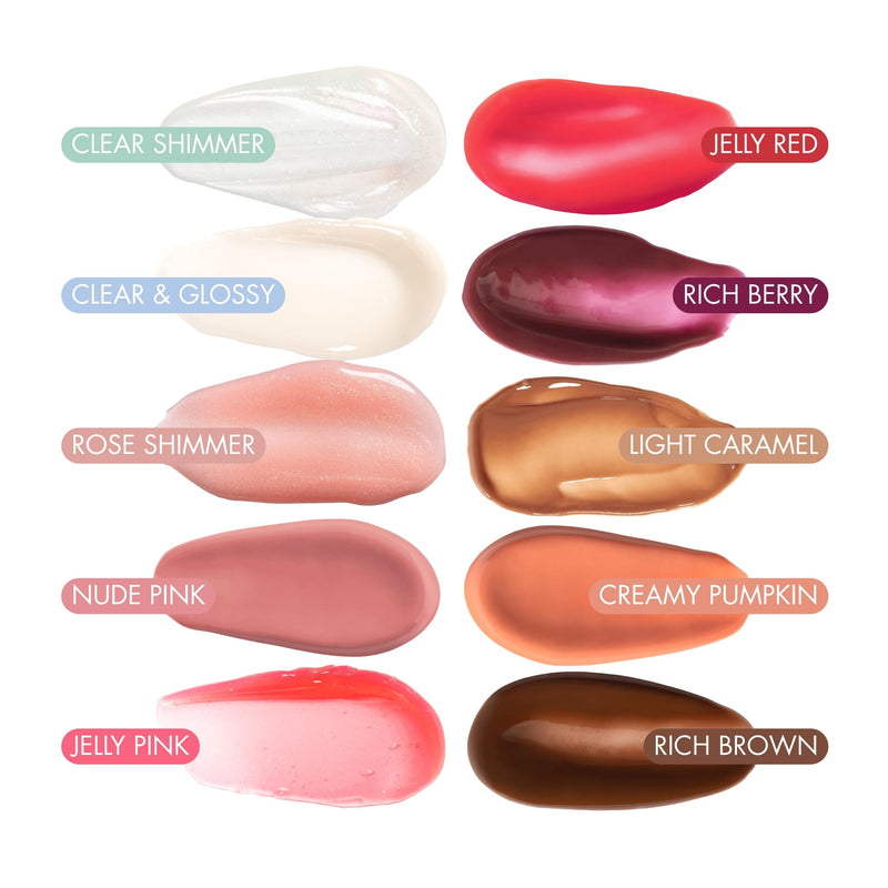 ESW Beauty Vanilla Pumpkin Lip Gloss & Hydrating Treatment for Lips | Pumpkin Spice Tint & Glossy Finish with Shea Butter & Vitamin E for Skin Barrier Moisturizing & Lip Repair, Korean Skin Care