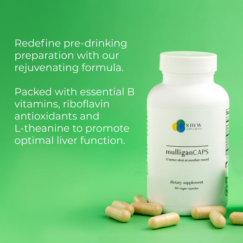 Pre-Celebration Blend: Prep, Party, Wake Up Refreshed and Energized, Boost Recovery After Drinking by Enhancing Liver Function with Antioxidants, B Vitamins, Riboflavin - 60 ct.