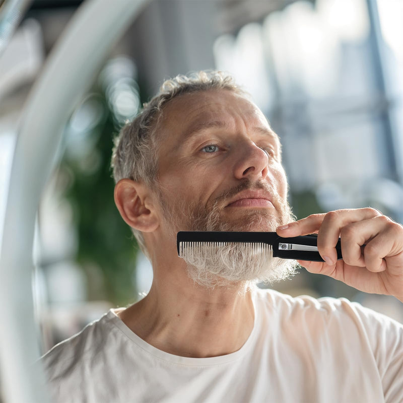 [Australia] - Tyqour Pack of 4 Folding Beard Combs for Men, Foldable Beard Comb, Mini Folding Comb, Portable Pocket Beard Comb for Hair, Mustache Comb, Pocket Comb for Men, Hair Styling Tool 