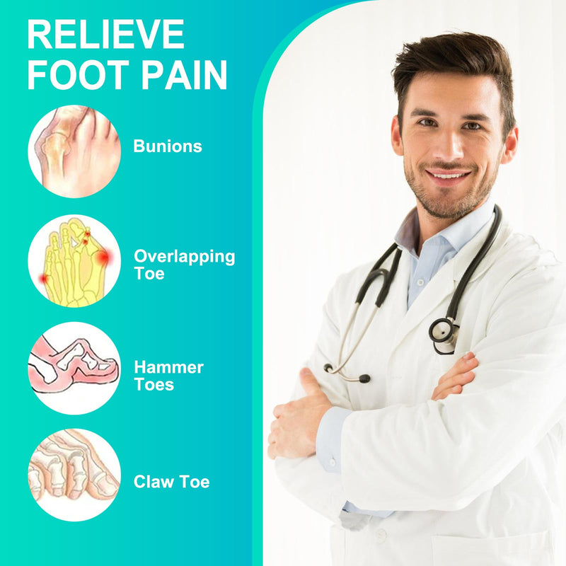 [Australia] - 22 pieces toe separator sets, gel toe stretchers and self-adhesive toe bandages for hallux valgus correction, toe separators for hammer toe correction, overlapping toes, toe spacers and stretchers 