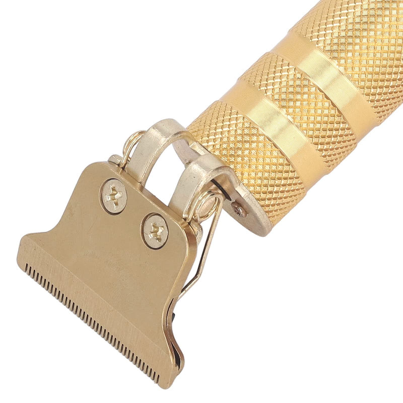 T Blade Hair Trimmer, USB Charging Washable Hair Trimmer Hair Clipper Electric Professional Portable for Grooming (Metallic Gold Pattern)