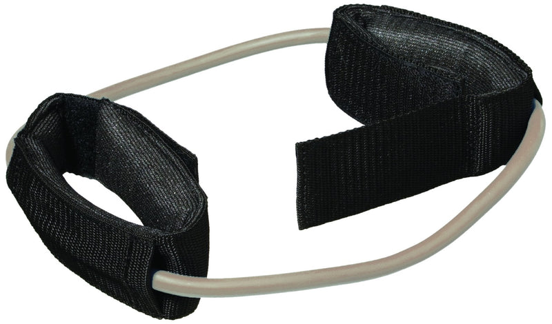 CanDo 10-5760 Exercise Tubing with Cuff Exerciser, 35", Tan-XX-Light Tan: XX-Light 18"