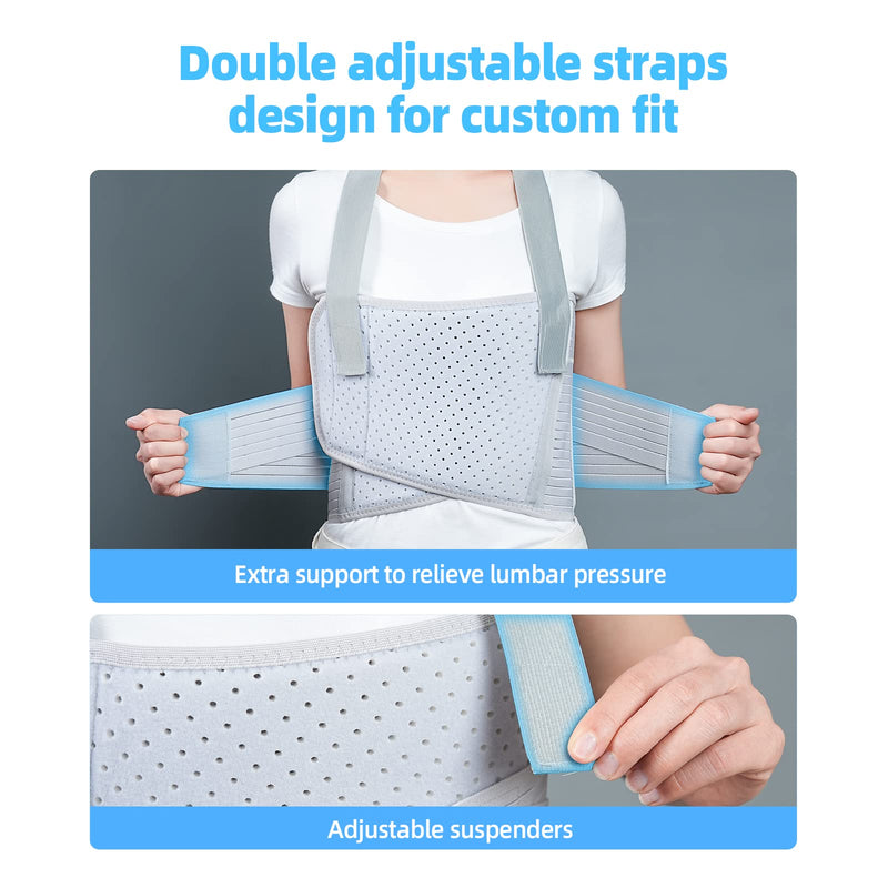 [Australia] - Rib Injury Belt Chest Binder, Chest Brace Chest Compression Suppor Rib Bandage Wrap for Sternum Injuries, Sore or Bruised Ribs Support, Dislocated Ribs Protection, Pulled Muscle Pain XX-Large 