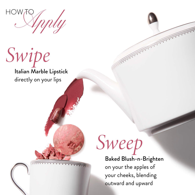 [Australia] - LAURA GELLER NEW YORK It's a Pink Thing Marbleized Makeup Collection - Limited Edition Blush & Lipstick Gift Set - Marbleized Baked Blush & Hydrating Lipstick - Perfect for Mother's Day Gifting 