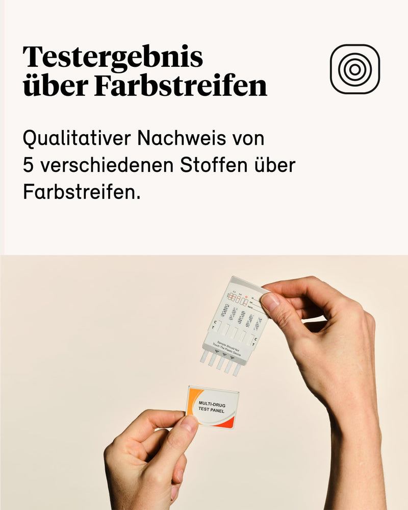 [Australia] - TRIGNOSTICS drug test surface - drug wipe test for at home 5 minutes | 1 rapid drug test with 5 test strips without a laboratory | THC surface test for the detection of drugs such as cannabis or cocaine 