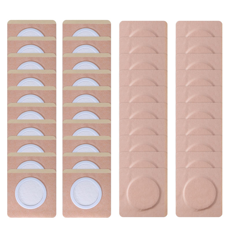 [Australia] - 40Pcs Disposable Castor Oil Belly Button Patch | 3.15"*3.15" Highly Absorbent | Self-Adhesive Castor Oil Pack Wrap for Neck/Shoulders/Knees | No Wash | Organic Cotton | Anti-Seepage 1 Count (Pack of 40) 