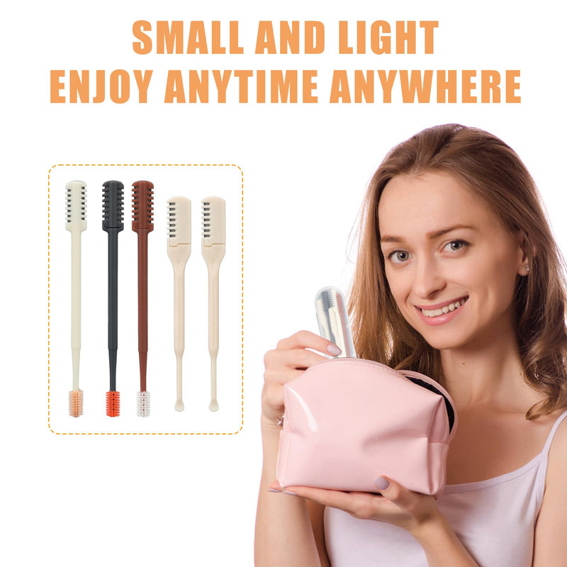 [Australia] - 5 pieces 2-in-1 Nose Hair Trimmer, Manual Nose Hair Shaver, Double-Sided and Single-Sided Nose Hair Cleaner for Women and Men 