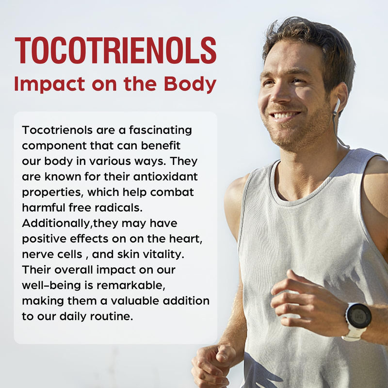 [Australia] - Tocotrienol Supplement Full Spectrum, Cutting-edge Fusion Technology,Tocotrienol Vitamin E-Tocotrienols 800mg,Powerful Antioxidant,Cardiovascular,Highest Absorption Rate -120 Liquid-Filled Capsules Unflavored 60 Count (Pack of 2) 
