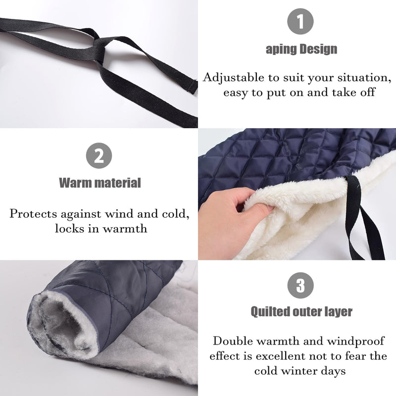 Winter Warm Cast Sock, Thick Fleece Foot Cast Cover - Below the Knee Cast Toe Boot Cover, Foot Warmer for Broken Foot, for Fractured Foot Leg Ankle Joints Protective Accessories, Black