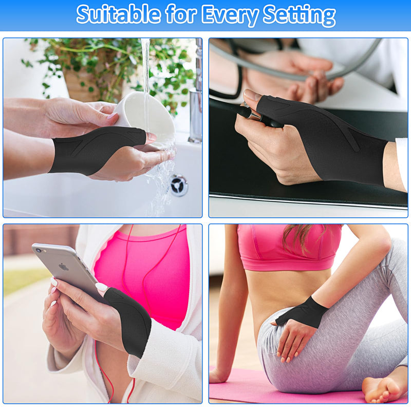 [Australia] - Thumb Wrist Brace Copper Compression Stabilizer Thumb Support Spica Splint for Carpal Tunnel, Arthritis, Tendonitis and TFCC Pain Relief - Women & Men - Fits Left or Right Hand - Breathable, Soft and Medium 