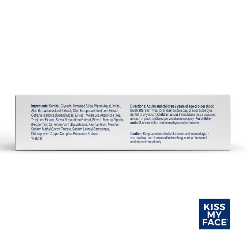 [Australia] - Kiss My Face Super White Toothpaste Gel, Cool Mint Flavor, Removes Plaque and Stains, Teeth Whitening Toothpaste, Fluoride Free, Vegan, 4.5 oz, 3 Pack Super White Cool Mint 