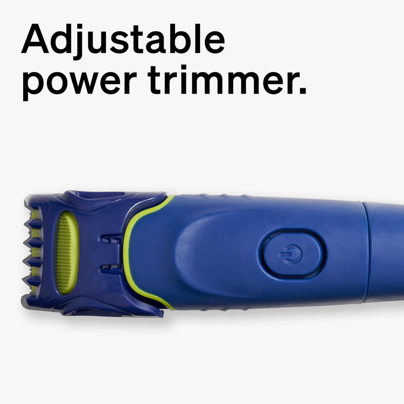 [Australia] - Schick Hydro Groomer — Beard Trimmer for Men, Beard Groomer with 5 Razor Blades, Blue 