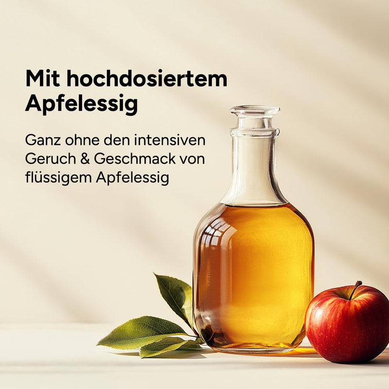 [Australia] - High-dose apple cider vinegar complex capsules - 1500 mg apple cider vinegar per daily serving - 180 vegan capsules - Apple cider vinegar metabolism¹ 