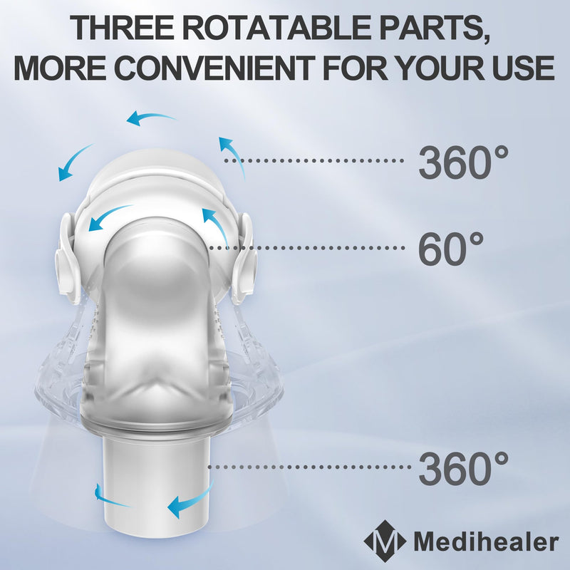 [Australia] - 2 Packs Replacement Swivel Elbow Connector Compatible with F20 and F30,Tube Quick-Release Elbow,Great-Value Supplies by Medihealer 