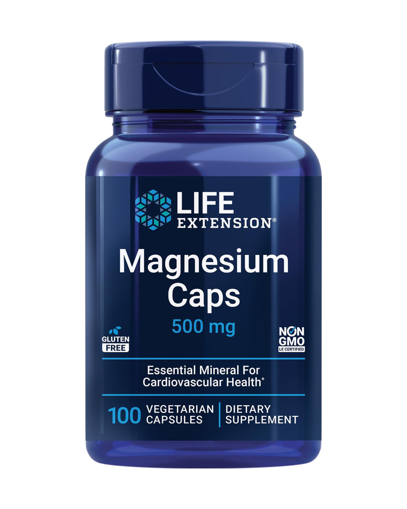Orgain Hydrolyzed Collagen Peptides Powder, Life Extension Magnesium Caps, 500mg - Joint, Hair, Skin, Nail Support & Heart Health