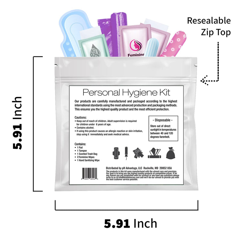 [Australia] - Menstrual Kit All-in-One 10 Pack | Convenience on The Go | Period Kit Pack for Travelling, Tweens & Teenager | Individually Wrapped Feminine Hygiene Product (Butterflies) Butterflies 