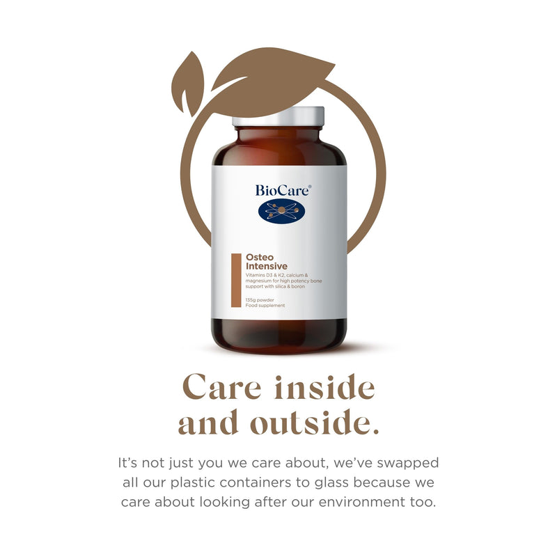 BioCare Osteo Intensive - Bone & Muscle Support Powder with Calcium, Magnesium, Vitamins D3 & K2, Manganese - 135g