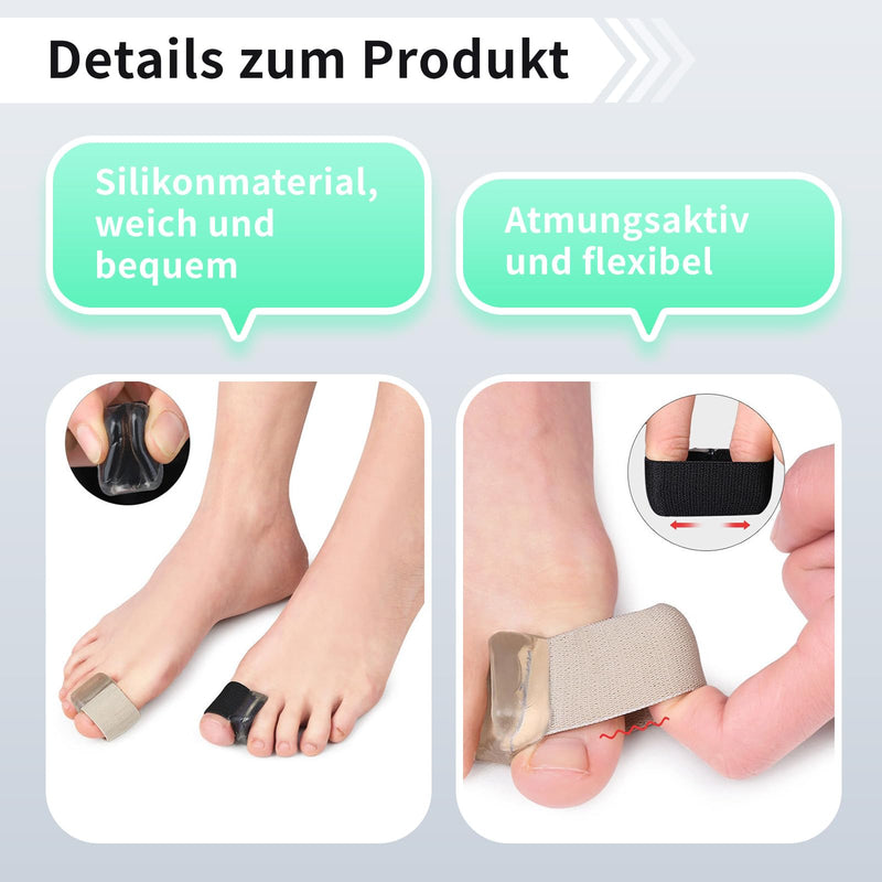[Australia] - Toe Separator Hallux Valgus Correction Silicone, Pack of 8 Toe Separators for Women, Hallux Valgus Splint Bandage, Toe Spacer, Hammer Toe Correction, Toe Separator Big Toe 