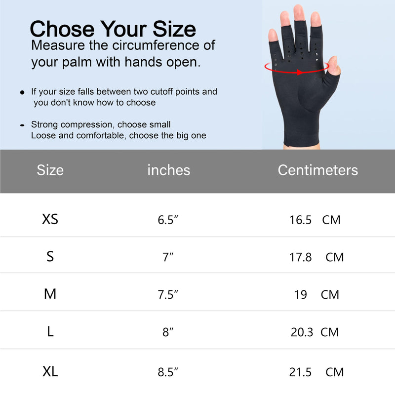 [Australia] - Arthritis Compression Gloves, Super Soft and Seamless Arthritis Gloves for Carpal Tunnel Pain Relief Gloves Medium Black 