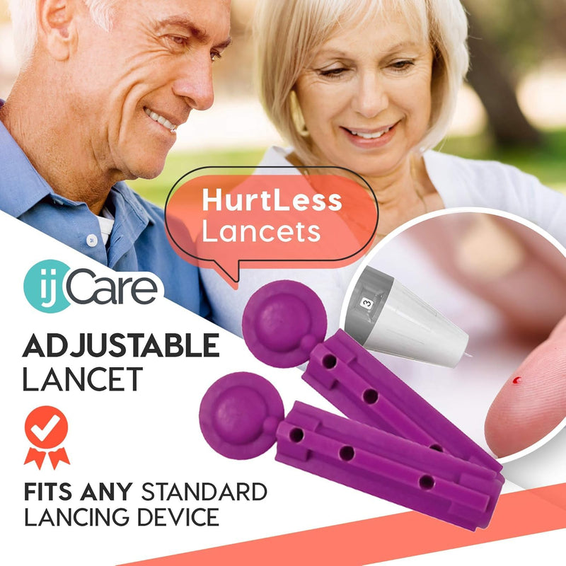 [Australia] - Blood Sugar Testing Bundle – Oh’Care Lite Monitor 200 Glucose Test Strips, 200 ijcare Lancets & 1 Control Solution 