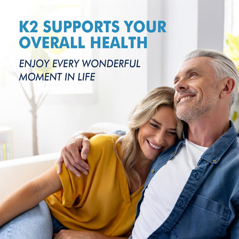 Vitamin K2 Gummies MK-7 200 mcg & MK-4 500 mcg for Women & Men Sugar Free, Perfect 2-IN-1 Full Spectrum Vitamin K2 Supplement for Bone, He-art, Promotes Calcium Absorption, Brain, Teeth, Immune,1Pack 60 Count (Pack of 1)