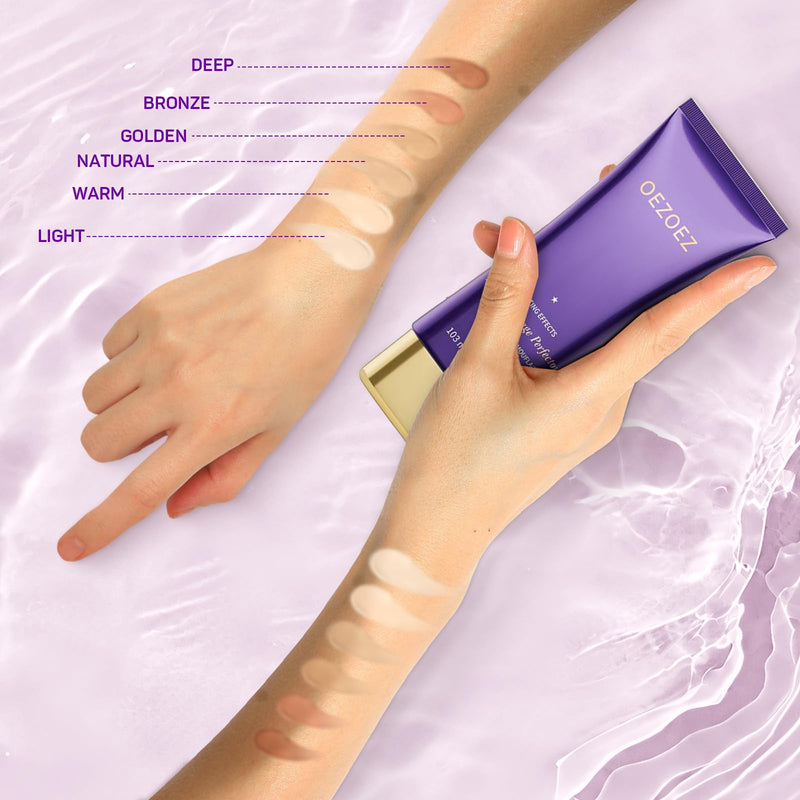[Australia] - 6 Colors Tattoo Cover Up Makeup with Brush – Waterproof Body and Leg Sleeve Foundation, Full Skin Coverage Bronzer & Scar Concealer Cosmetics (bronze) bronze 