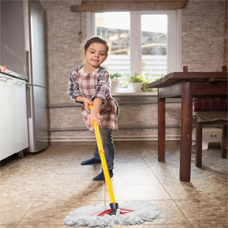 [Australia] - Spin Mop Replacement Head 4 Pack Mop Refill Compatible with Ocedar Triangle Swivel Mops Microfiber Swivel Mop Refill,Deep Clean,Machine Washable and Easy to Replace White 4 Count (Pack of 1) 