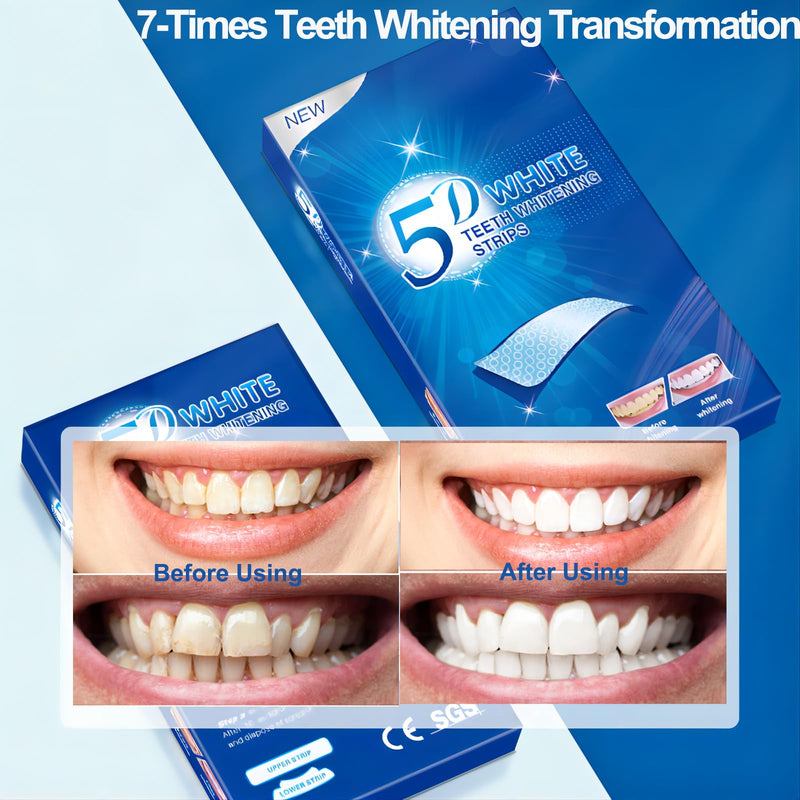 [Australia] - Teeth Whitening Strips Kit, 28 Pieces White Strips for Non Sensitive Tooth, Trras Bandas Blanqueadoras De Dientes, Wine White Wipes for Teeth to Remove Coffee Smoking Soda Stain - 14 Treatment 