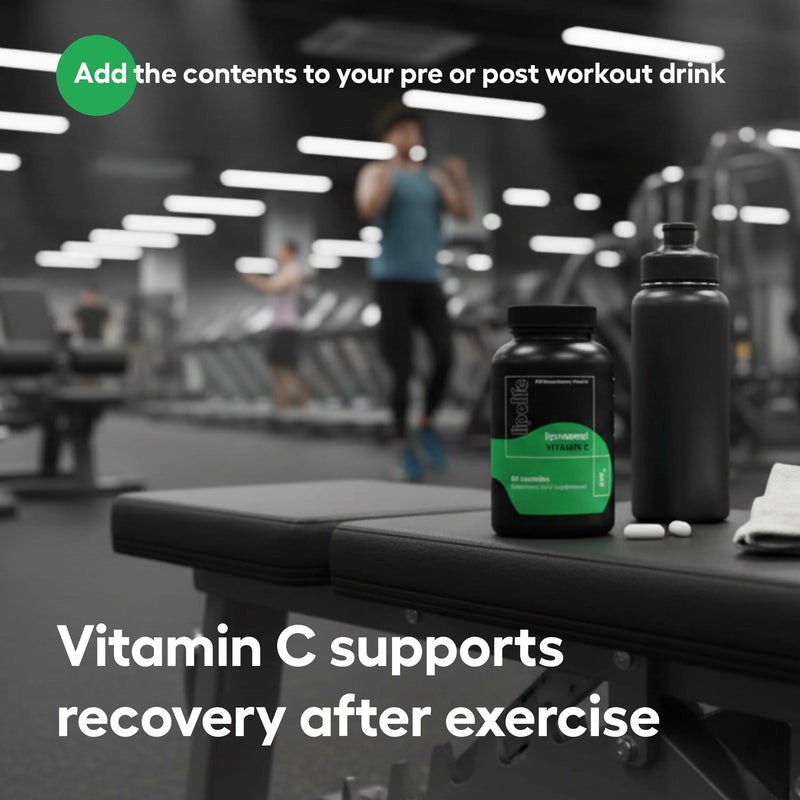 Liposomal Vitamin C Capsules, High Strength Vitamin C Supplement, Immune System & Collagen Support, Energy & Skin Health, Vegan Liposomal Vitamin C Using Quali-C, 30-60 Day Supply