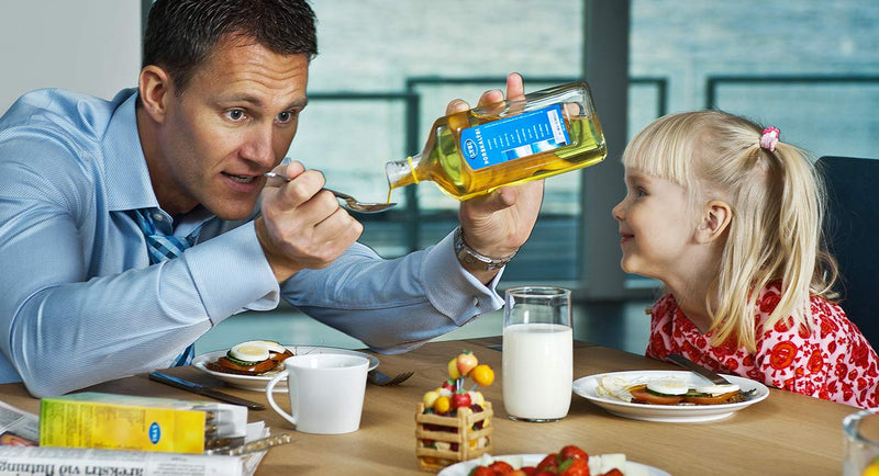 [Australia] - Lysi Cod Liver Oil High In Omega 3 Natural Flavor 240 ml Liquid Supplement x 2 Bottles Made From FIsh In Iceland 