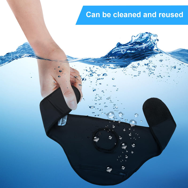 [Australia] - Ostomy Belt | Stealth Belt Ostomy Bag Cover | Ostomy Wrap for Sport & Swiming | Ostomy Support Belts for Men & Women | Colostomy Bag Cover Belt | Inner Pocket to Hold Ostomy Pouch | Ostomy Supplies -M Black Medium 