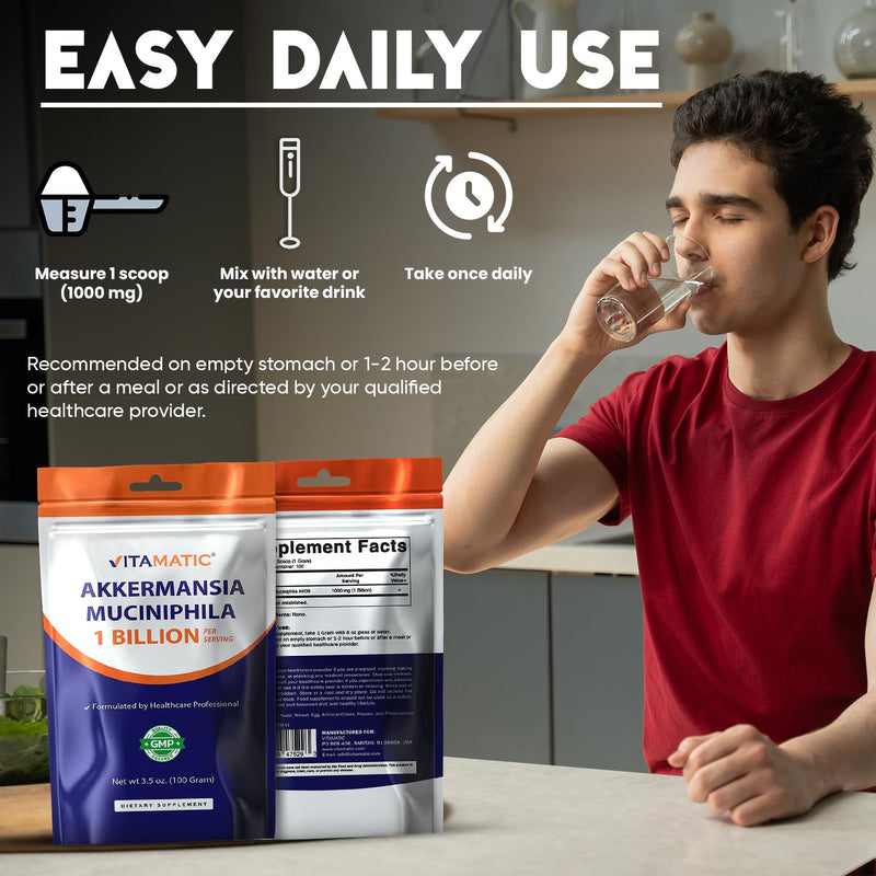 Vitamatic Akkermansia Muciniphila Gut Health - 100 Gram Powder