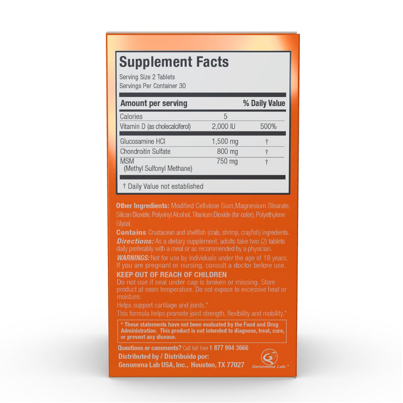 [Australia] - X Ray Dol Triple Action Glucosamine Chondroitin Joint Support Supplement, with MSM & 5X Vitamin D, Knee & Hip, Supports Bone Health, Flexibility & Mobility, Adults & Seniors, 60 Count, 1-Pack 60 Count (Pack of 1) 
