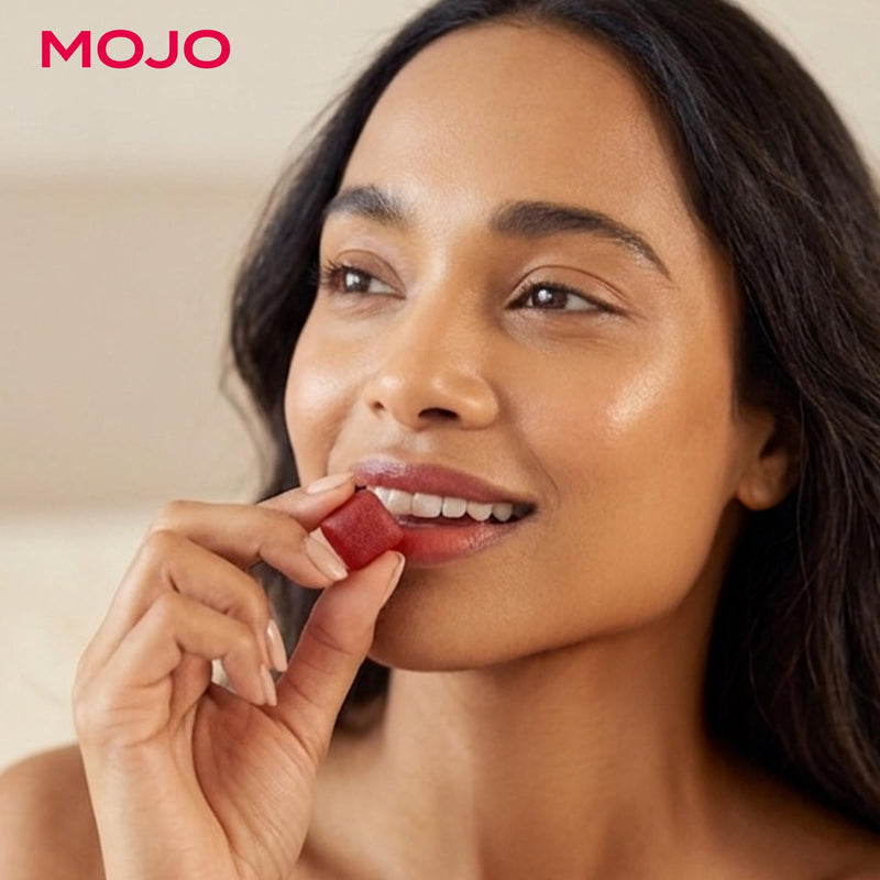 Mojo Hair, Skin & Nails Gummies, Beauty Support Formula with Collagen, Biotin, Reishi, Tremella + Vitamins (30 Gummies) 1