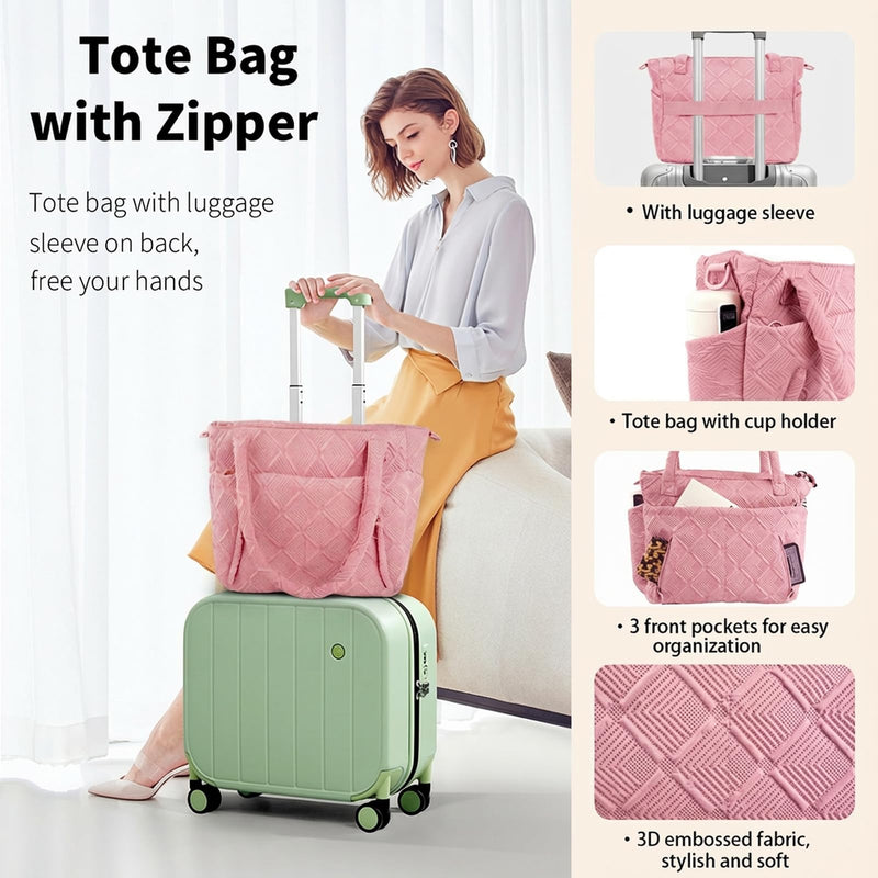 SMONT Toiletry Bag and Tote Bag for Women