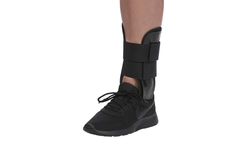 United Ortho US8811F Foam Stirrup Ankle Brace, Small, Black 1 Count (Pack of 1)