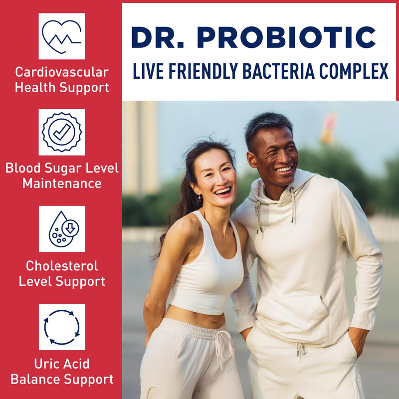 Sense of Life Dr. Probiotic Complex for Metabolic Health, 30 Capsules – 20 Billion CFU – 7 Probiotics Strains – Supports Gut Health, Cholesterol & Blood Sugar Balance