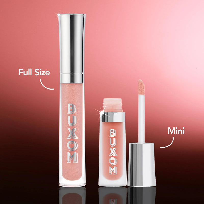 BUXOM Full-On Plumping Lip Cream, Lip Plumper Gloss, Enhancing Tinted Lip Plumper, Moisturizing Lip Gloss with Peptides and Vitamin E, Cruelty Free White Russian (Travel Size)