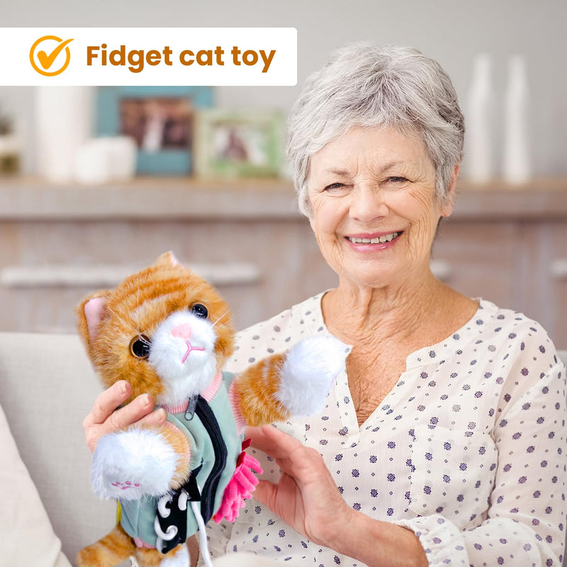 [Australia] - Fidget Blanket, Nesting Blanket for Dementia Sufferers, Seniors & Dementia Occupation Hands, Fidget Sensor Blanket for Dementia, Gift and Activities for Seniors with Alzheimer's or Dementia 