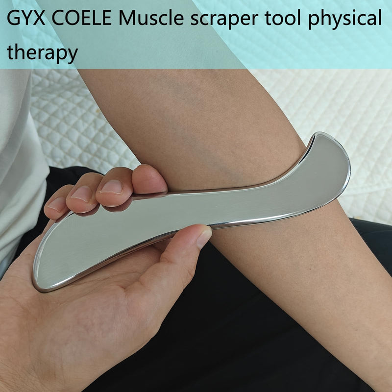 [Australia] - 4 in 1 Muscle Scraper Tool Set, IASTM Physical Therapy Massage Tools with Storage Case, Gua Sha Massage Scraper Scraping Tool Physical Therapy (4PCS Set) GYX COELE-001 