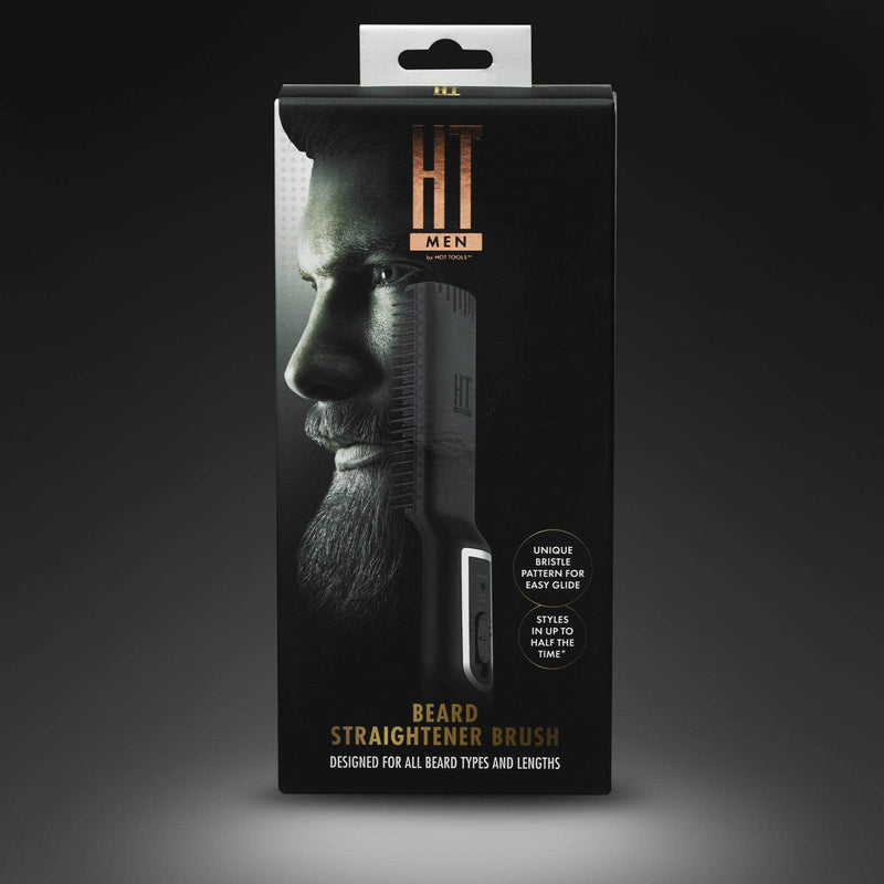 [Australia] - Hot Tools Men’s Beard Straightener Brush| For a Smooth Finish 