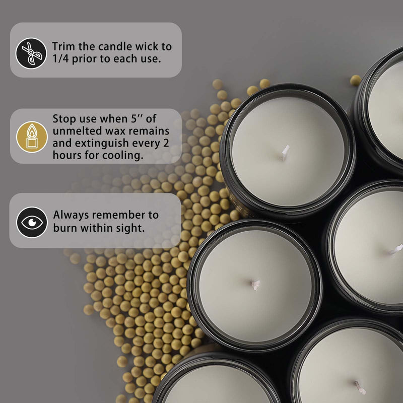 [Australia] - Scented Candles Set | Men Candle Set, Scented Candles for Home, Gifts for Men - 4 Pack Men Candle Gifts Soy Candles Scents of Lavender/Leather/Oak/Smoke & Vanilla Pack of 4 