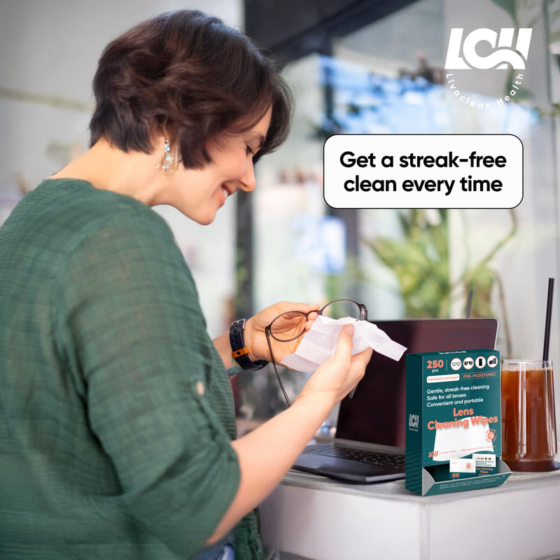 [Australia] - 250 CT Lens Wipes for Eyeglasses - Pre-Moistened, Individually Wrapped Eye Glasses Cleaner Wipes - Streak-Free & Scratch-Free Glasses Wipes for Sunglasses, Camera Lenses & Phone Screen Wipes 