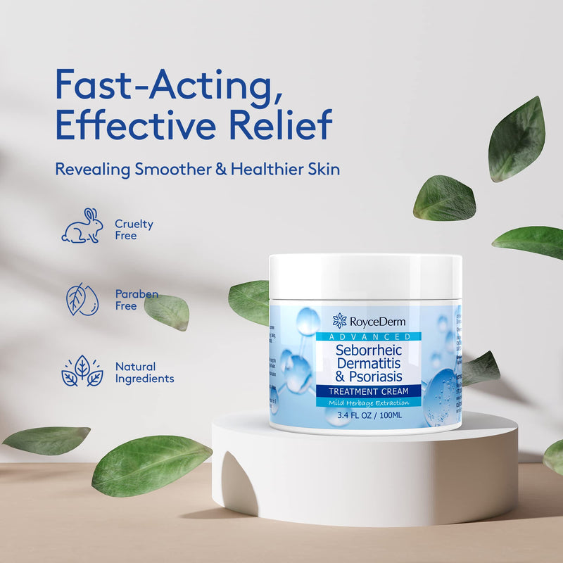 [Australia] - Roycederm Seborrheic Dermatitis Cream, Scalp Treatment for Psoriasis, Folliculitis, Dry Scalp, Dandruff, Anti-Itch Cream for Soothing Relief 